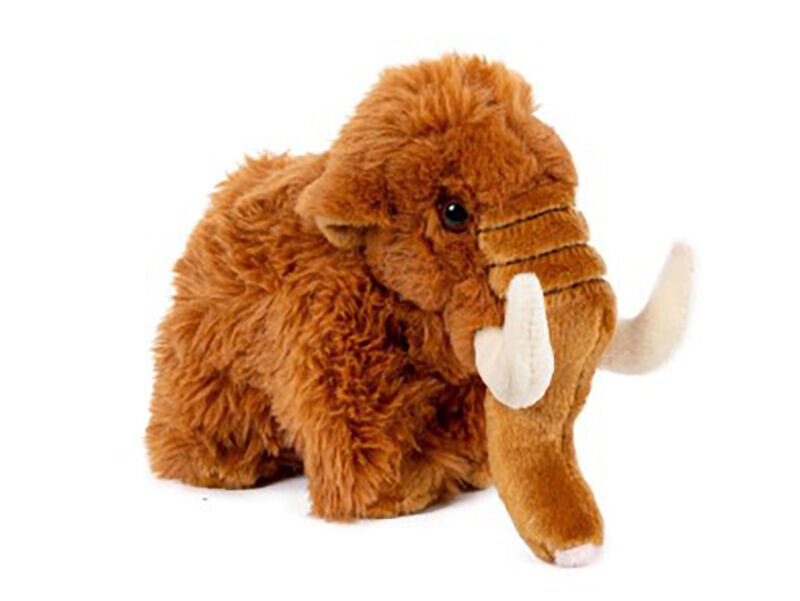 Mamut plyš 10x17cm hnědý